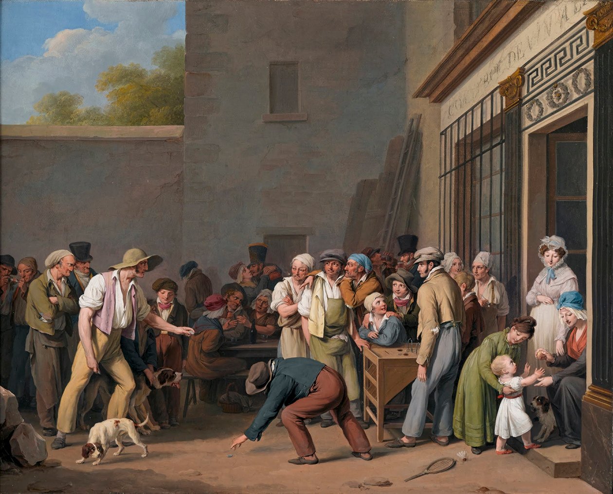 Louis-Léopold Boilly - The Barrel Game (Tynnyripeli) tekijältä Louis Leopold Boilly