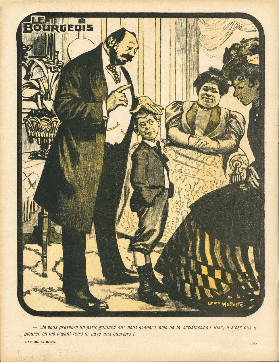 The Butter Plate, numero 295, Satiirinen väreissä tekijältä Louis Malteste