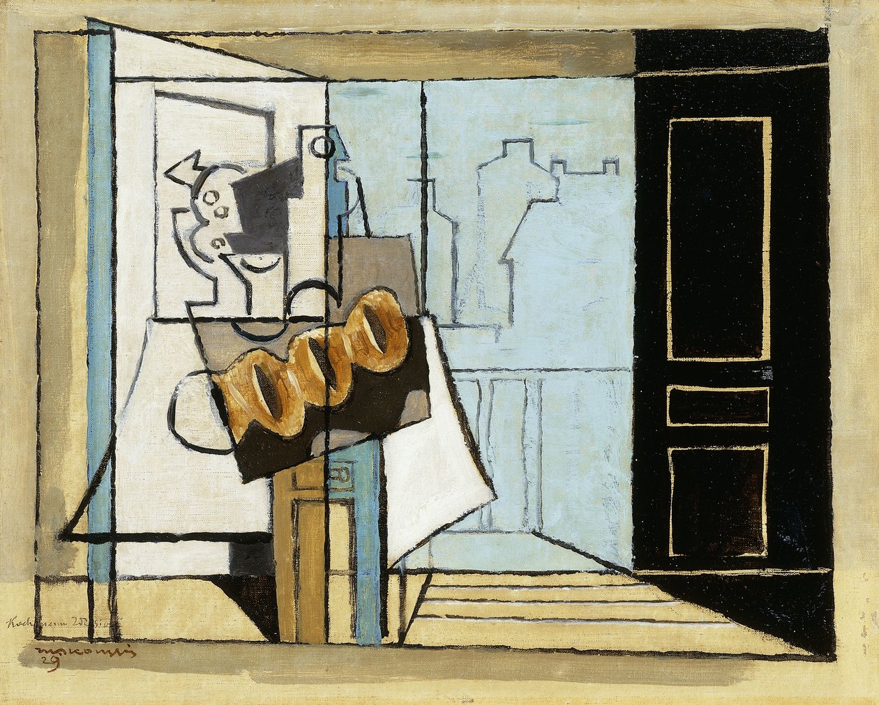 maanantai, avoin ikkuna; Maanantai, avoin ikkuna, 1929 tekijältä Louis Marcoussis