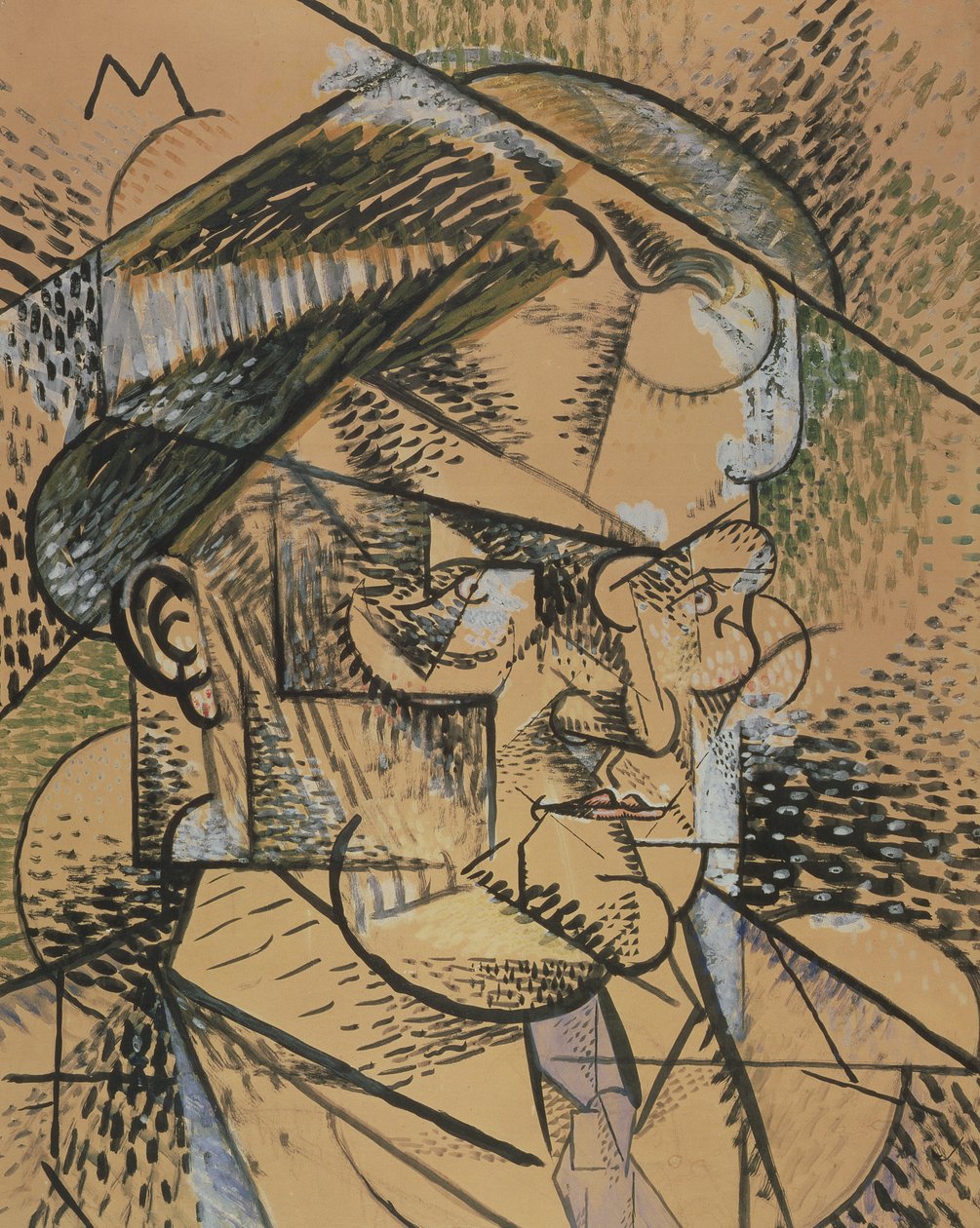 Edouard Gazanionin muotokuva, 1912 tekijältä Louis Marcoussis