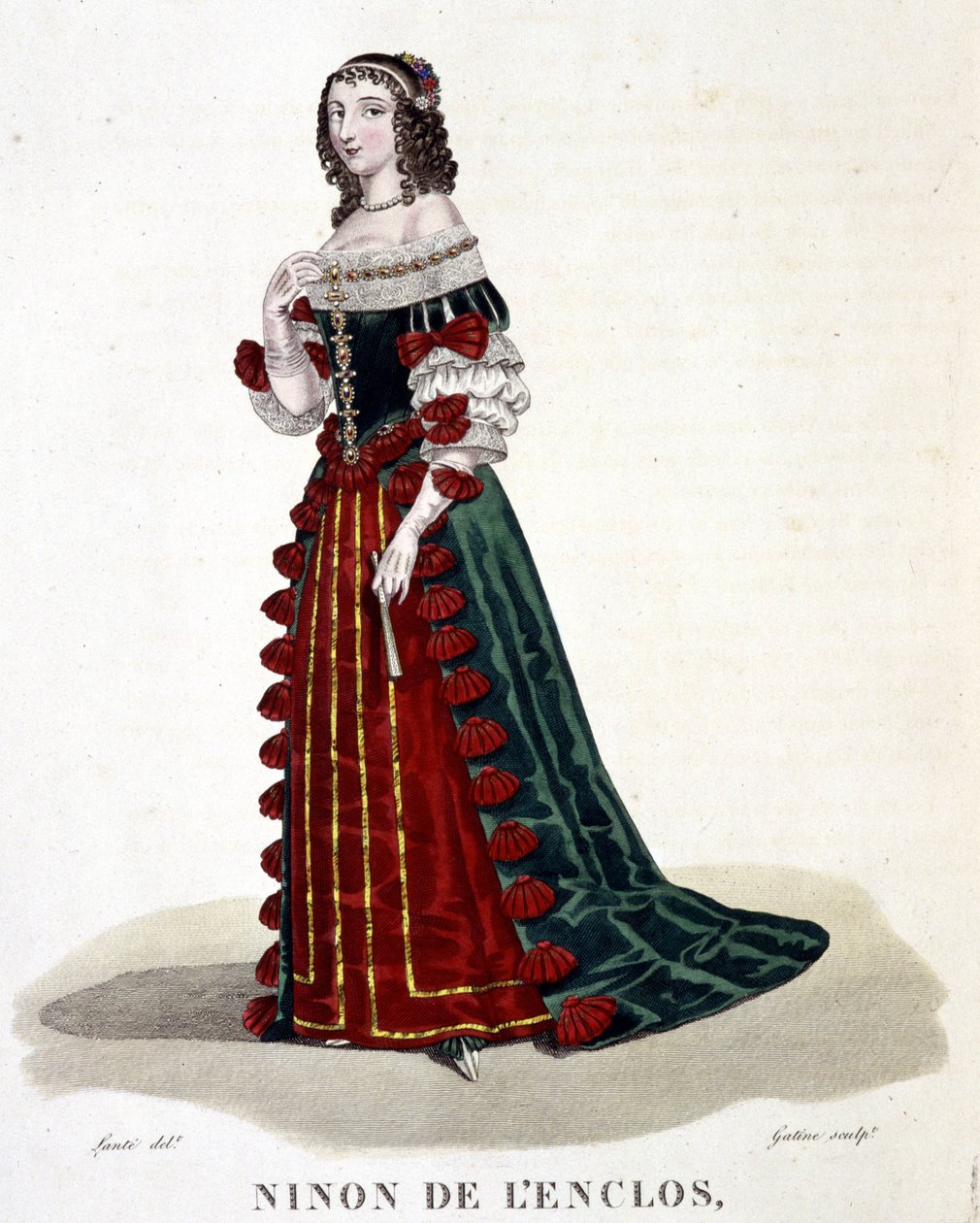 Anne "" Ninon"" Enclosista (tai Ninon de Lenclos tai Ninon de Lanclos tekijältä Louis Marie Lante