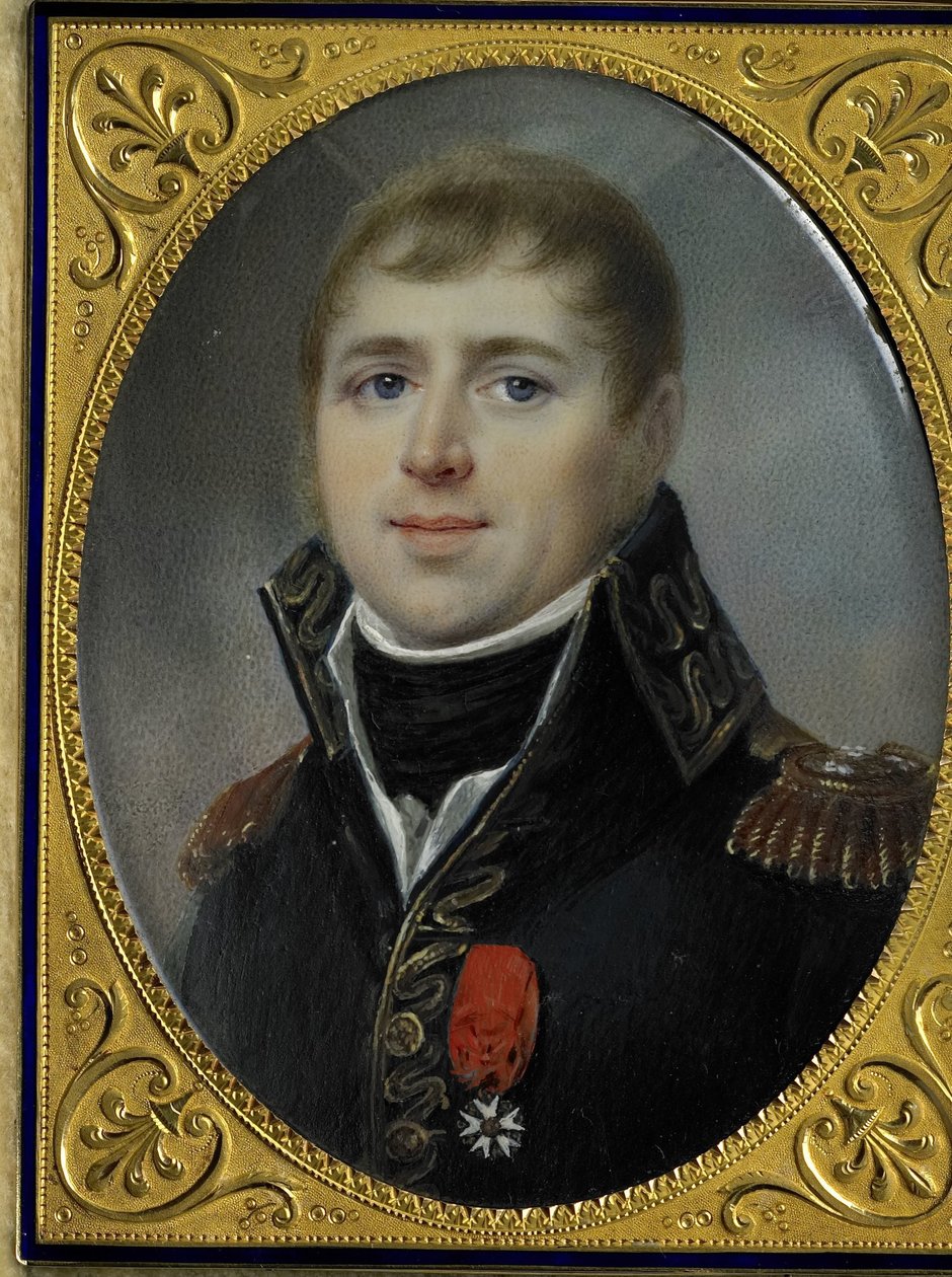 Carel Hendrik Ver Huell (1764-1845), Batavian laivaston vara-amiraali ja Batavian tasavallan merivoimien ministeri, palkittu Kunnialegioonan upseeriristillä, myönnettiin hänelle vuonna 1804. tekijältä Louis Marie Sicard