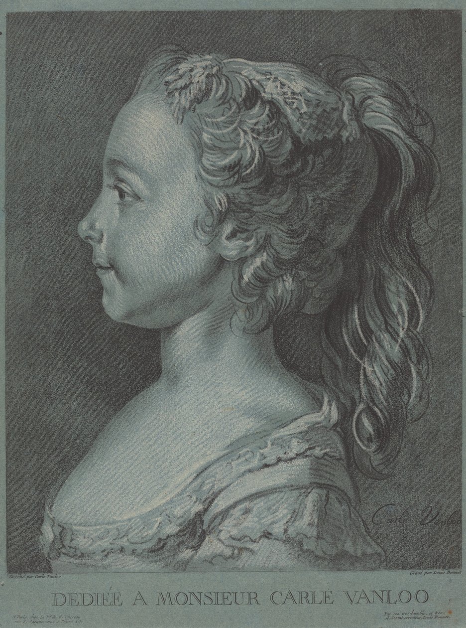 Marie-Rosalie Vanloo, n. 1764. tekijältä Louis Marin Bonnet