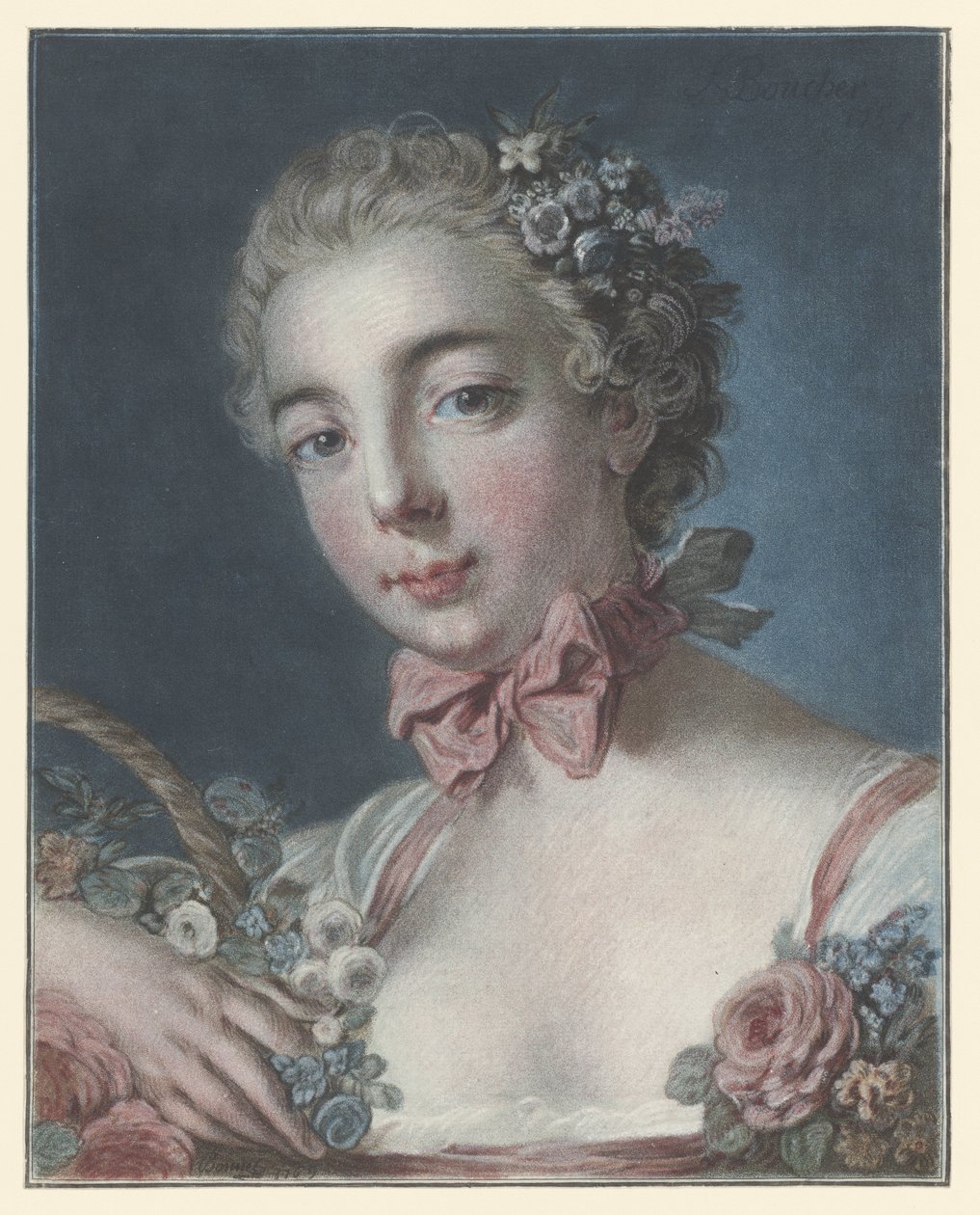 Muotokuva Marie Amélie Baudouinista Florana Floran johtaja tekijältä Louis Marin Bonnet
