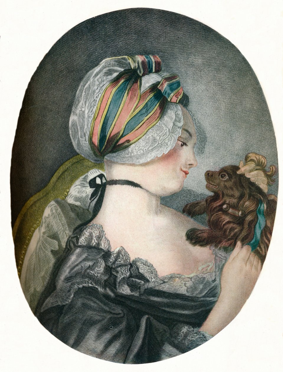 Provoking Fidelity Little Dog Education, 1775 tekijältä Louis Marin Bonnet