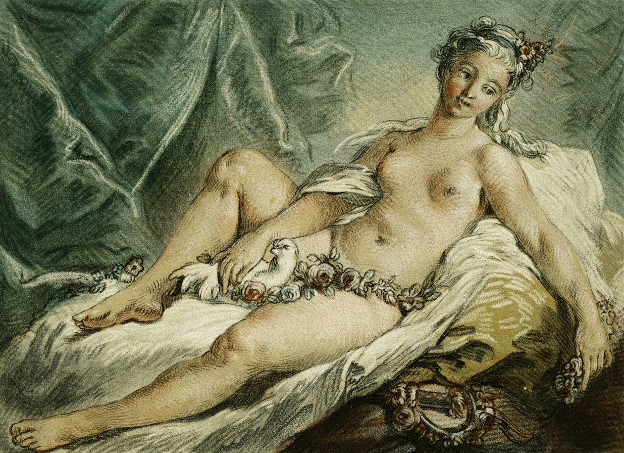 Venuksen herääminen F. Boucherin mukaan; Venuksen herääminen F. Boucherin jälkeen, 1769 tekijältä Louis Marin Bonnet