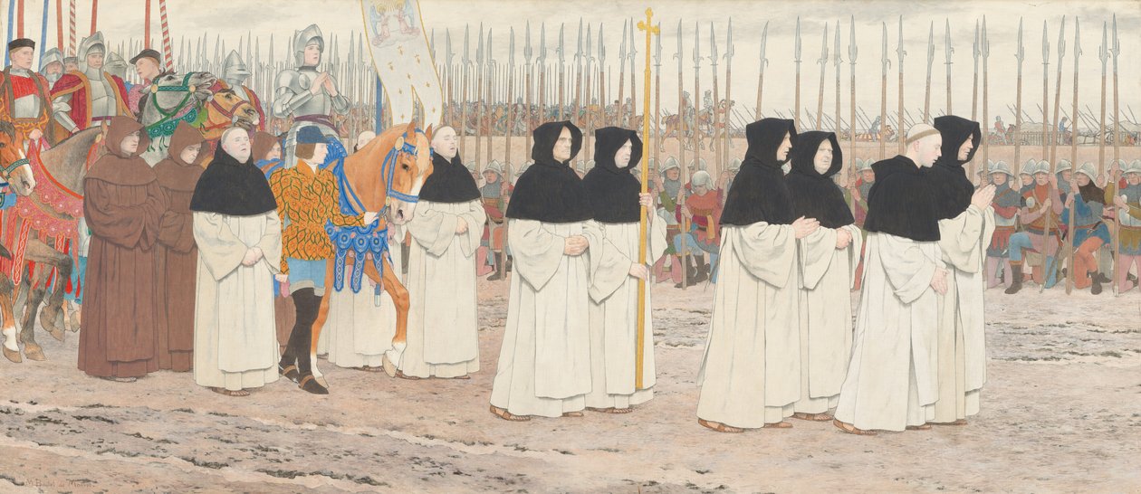 The Maid in Armour on Horseback Joan of Arc -sarja: III, c. 1908 - loppuvuodesta 1909. tekijältä Louis Maurice Boutet de Monvel