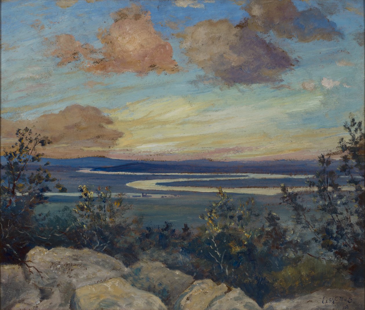 Meandering River tekijältä Louis Michel Eilshemius