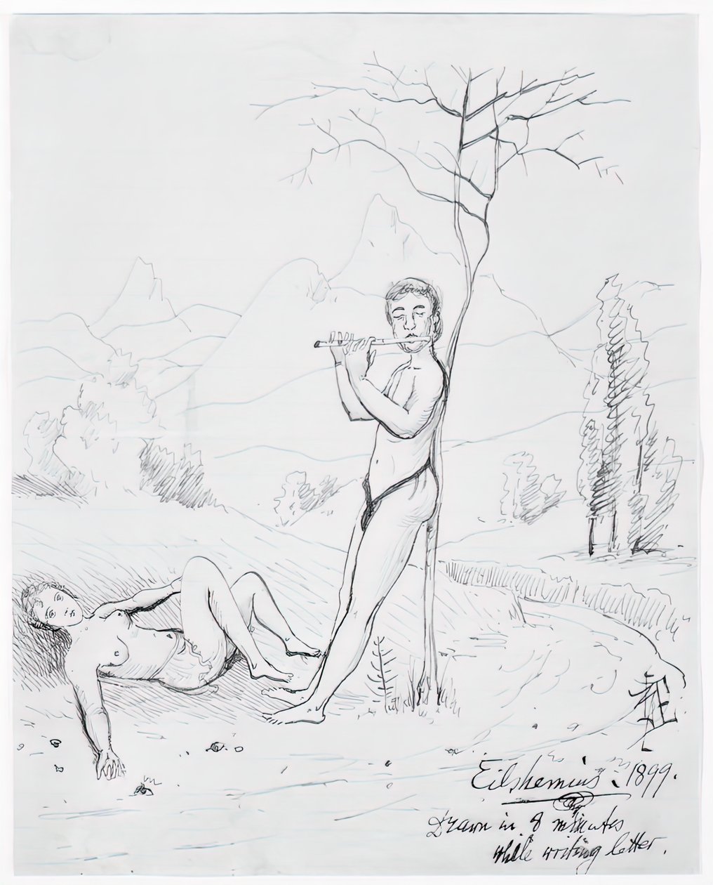 Pastoraali, 1899. tekijältä Louis Michel Eilshemius