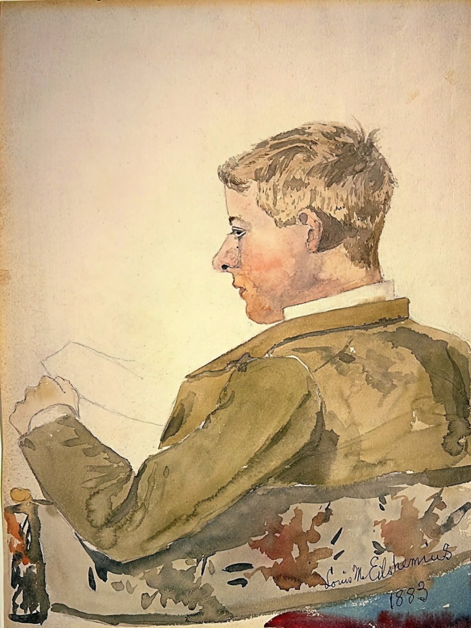 Cornellin opiskelijatoverinsa muotokuva, 1883. tekijältä Louis Michel Eilshemius