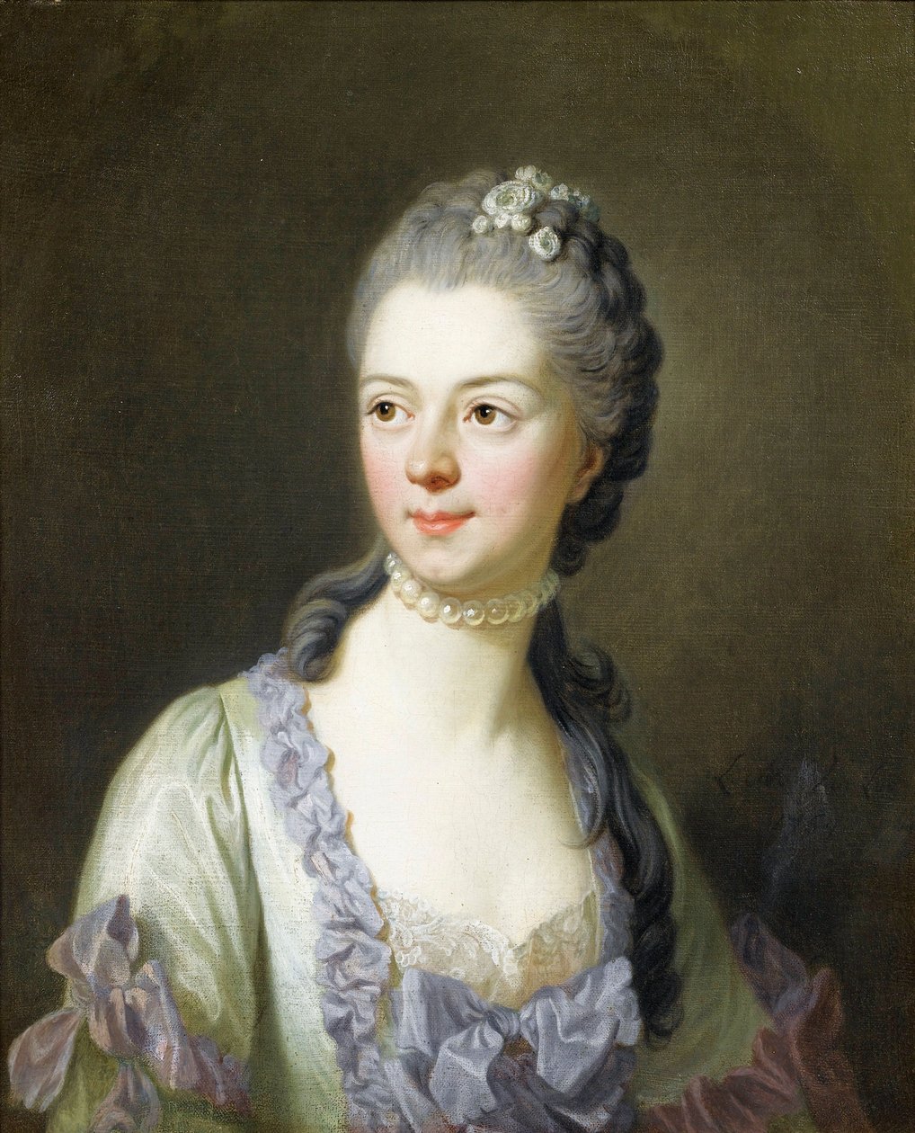 Prinsessa Ekaterina Dmitrievna Golitsynan muotokuva (Galitzine) - Ekaterina Dmitrievna Golitsynan (1720-1761), Nee Cantmir Par van Loon, Louis Michelin (1707-1771) muotokuva tekijältä Louis Michel van Loo