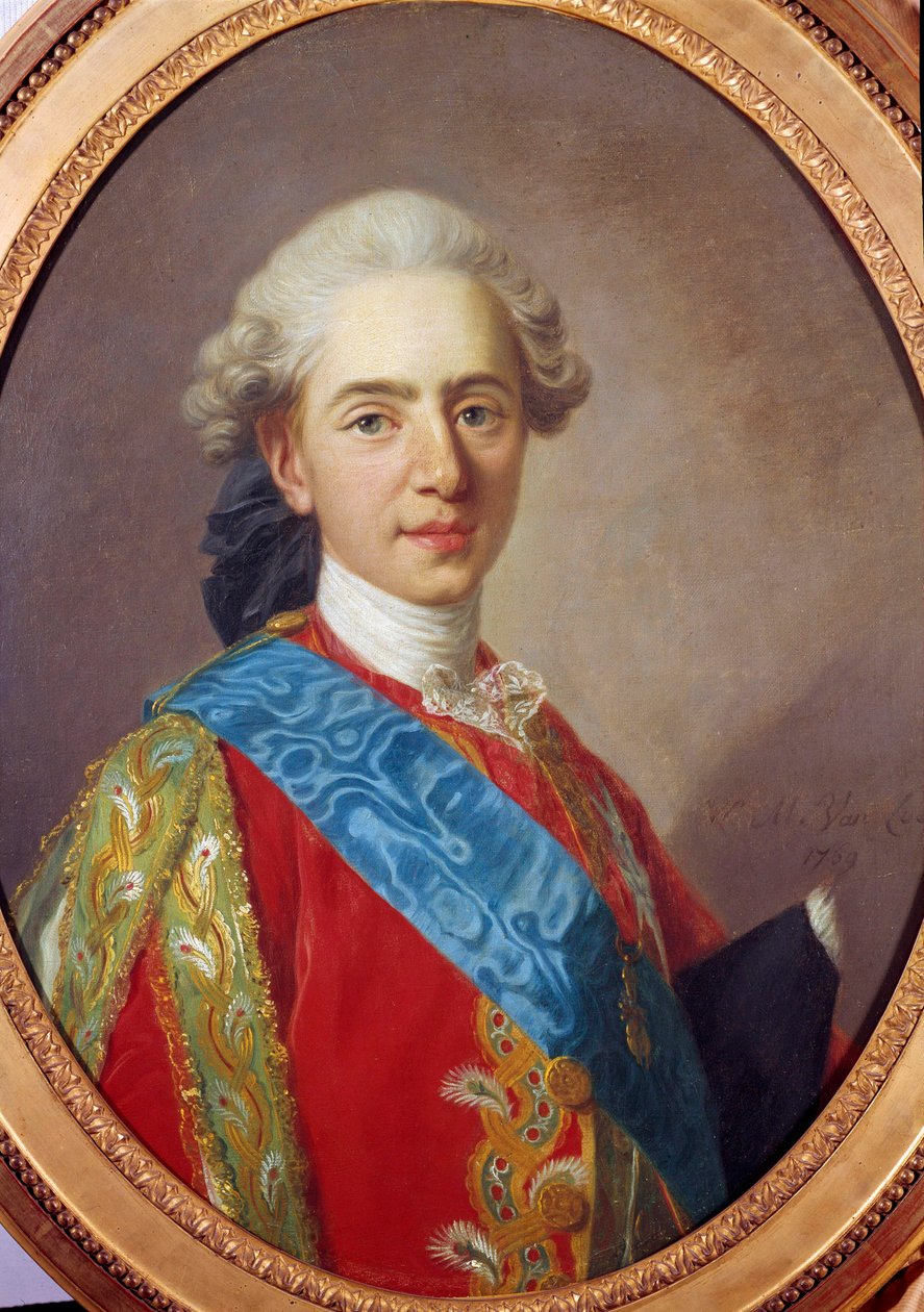 Ludvig XVI:n, Ranskan kuninkaan ja Berryn herttuan (1754-1793) muotokuva Louis Michel van Loon (1707-1771) maalaus 1769 Su. 0,64 x 0,49 m tekijältä Louis Michel van Loo