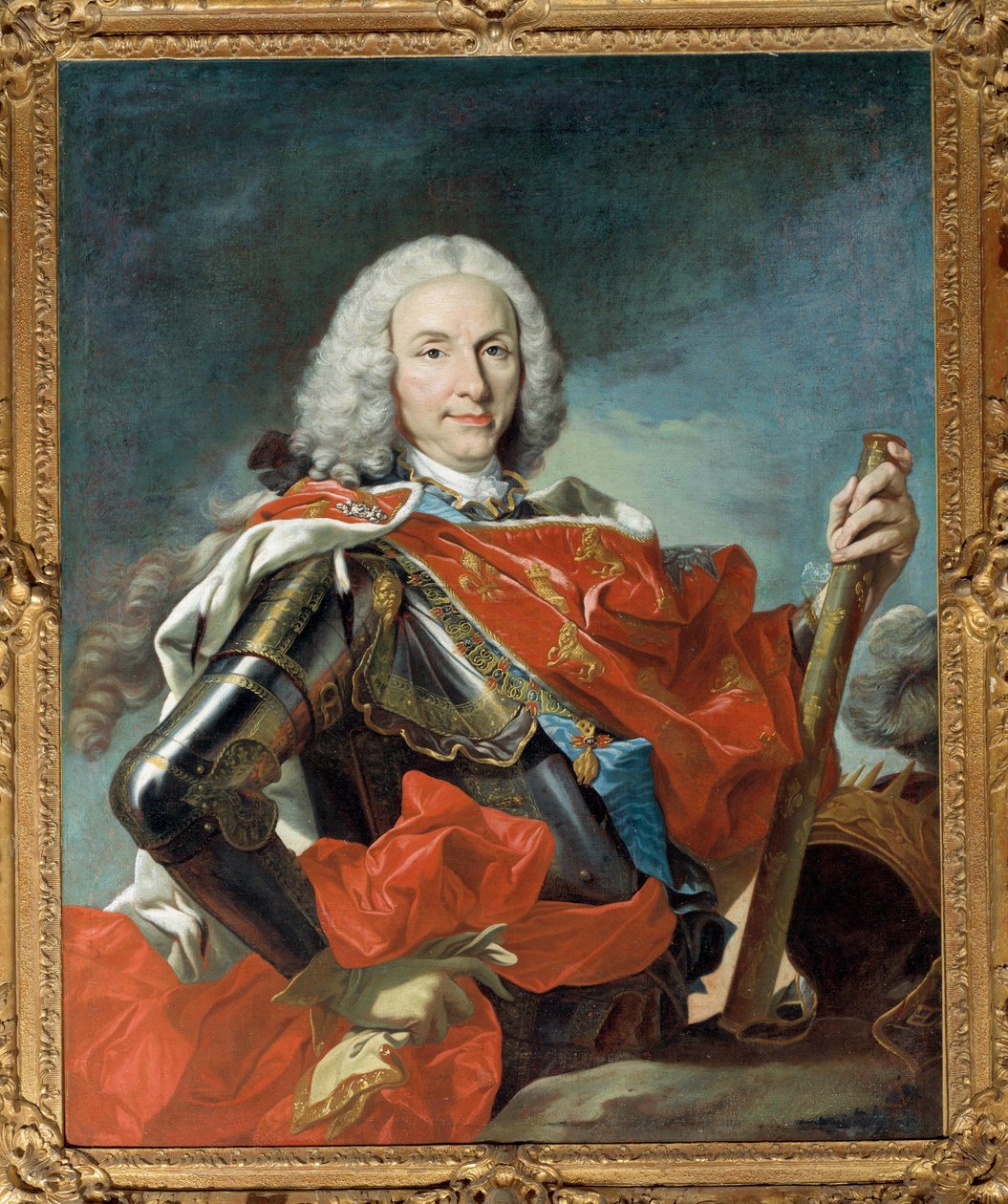 Philip V:n, Espanjan kuninkaan (1683-1746) muotokuva Louis Michel van Loon (1707-1771) maalaus 1745 Dim. 1,04 x 0,83 m - Philip V:n, Espanjan kuninkaan (1683-1746) muotokuva. Louis Michel van Loon (1707-1771) maalaus tekijältä Louis Michel van Loo