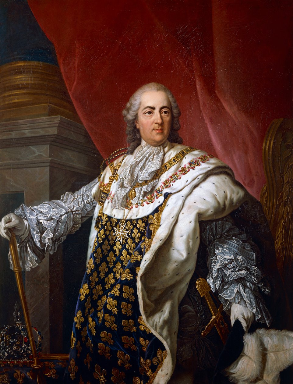 Ranskalaisen Ludvig XVI:n muotokuva (Versailles tekijältä Louis Michel van (after) Loo