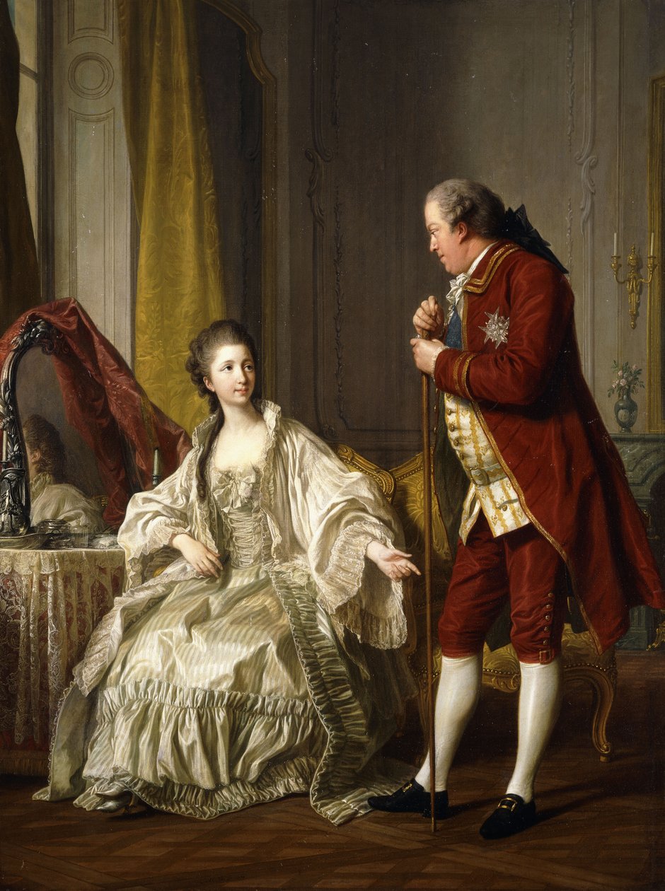 Markiisin ja Marquise de Marignyn kaksoismuotokuva, 1769 tekijältä Louis Michel van Loo