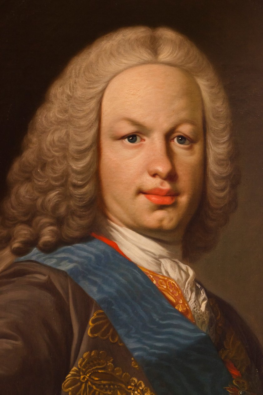 Fernando VI (yksityiskohta) tekijältä Louis Michel van Loo