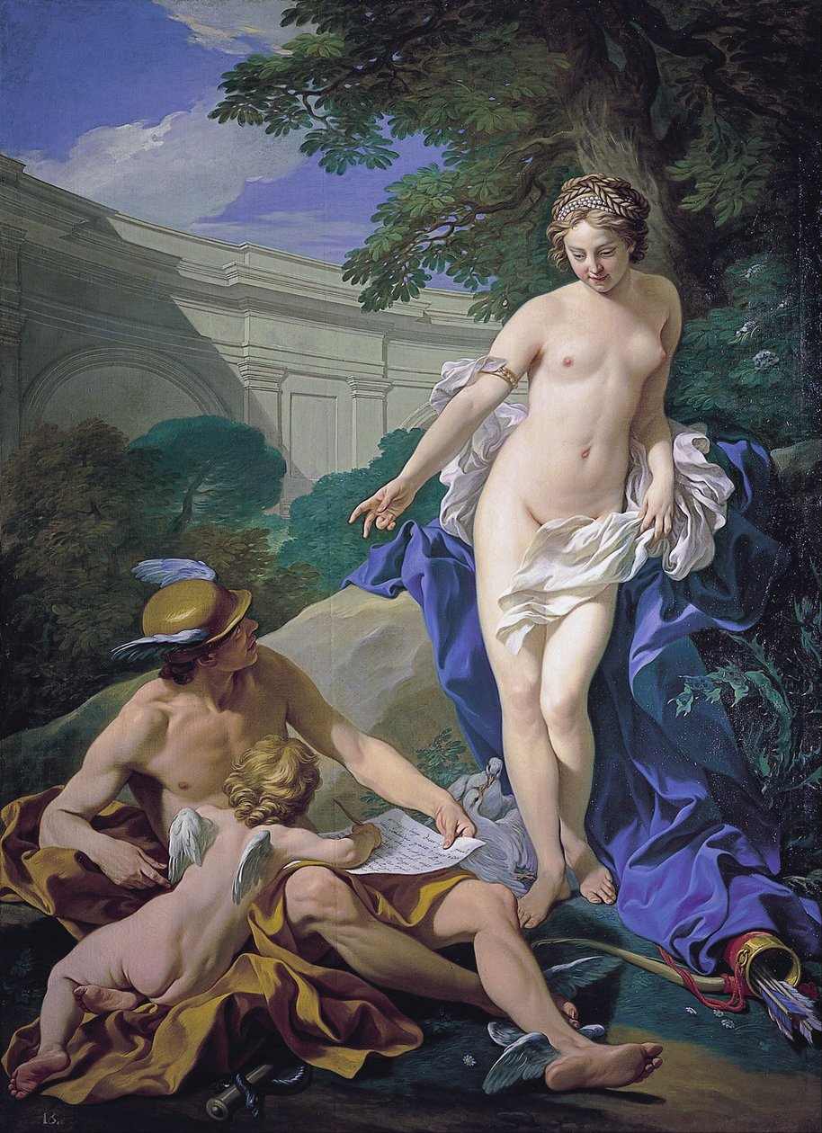 Venus, Merkurius ja rakkaus tekijältä Louis Michel van Loo