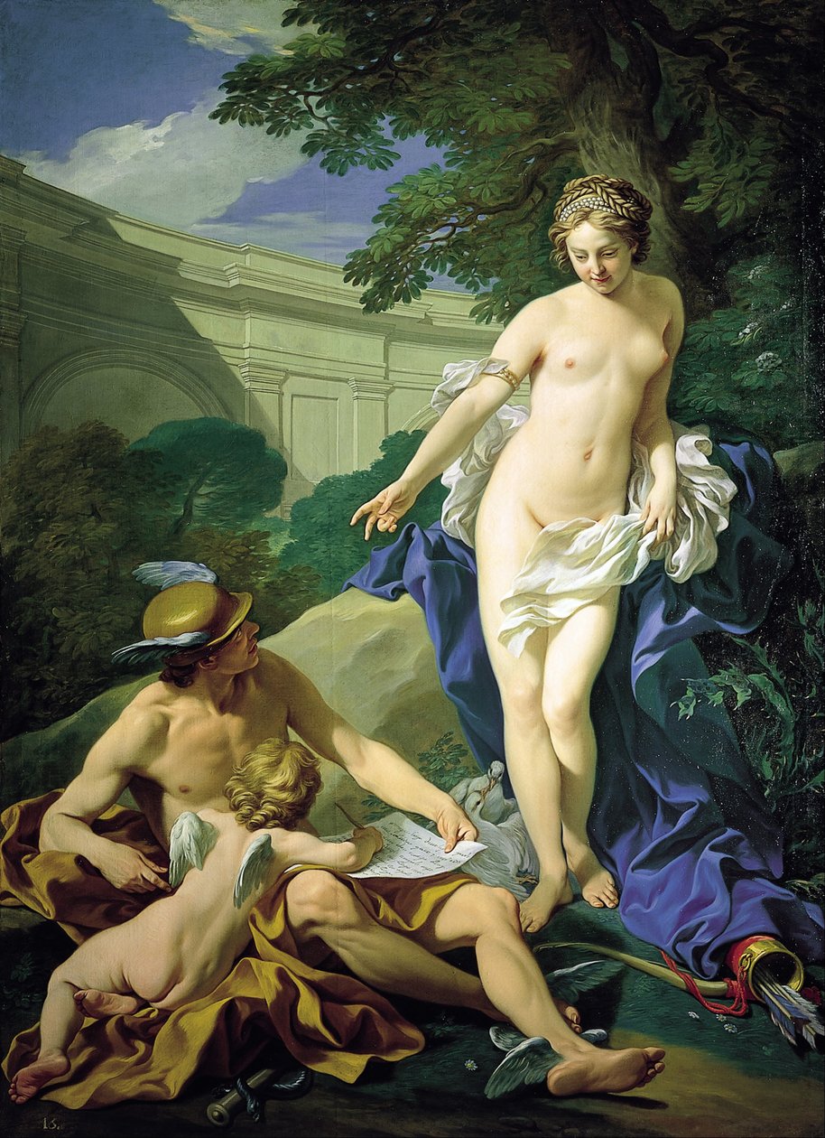 Venus, Merkurius ja rakkaus tekijältä Louis Michel van Loo