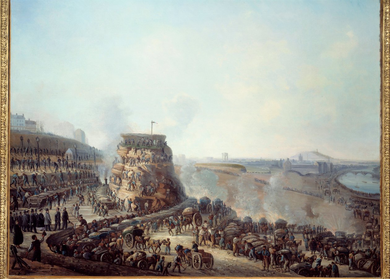 Pariisin muodonmuutokset toisen imperiumin aikana, Haussmann Paris. "" Keisari Napoleon III:n (1808-1873) ja Impress Eugenien (1826-1920) vierailu Chaillot