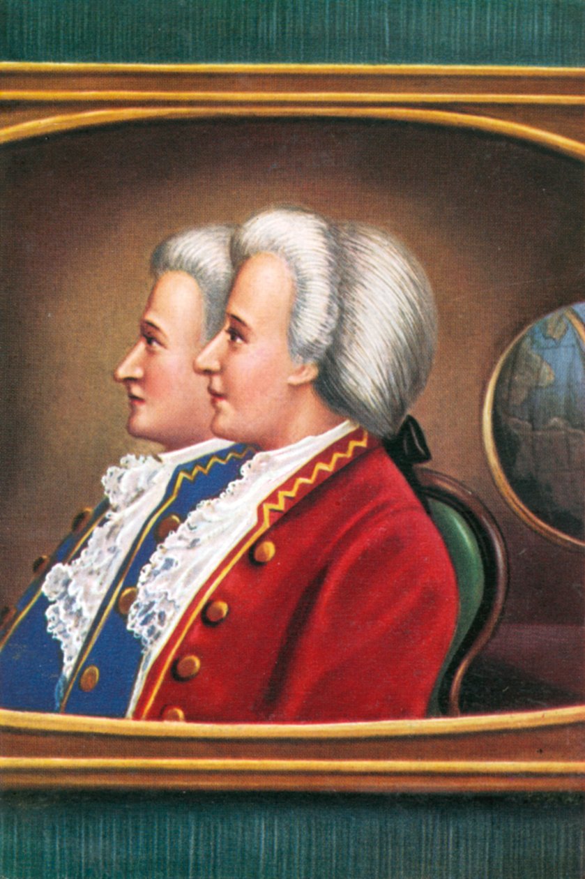 Montgolfierin veljekset Joseph tekijältä Louis Nicolas van (after) Blarenberghe