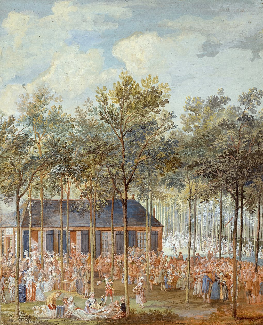 Champs-Elysées tekijältä Louis Nicolas van Blarenberghe