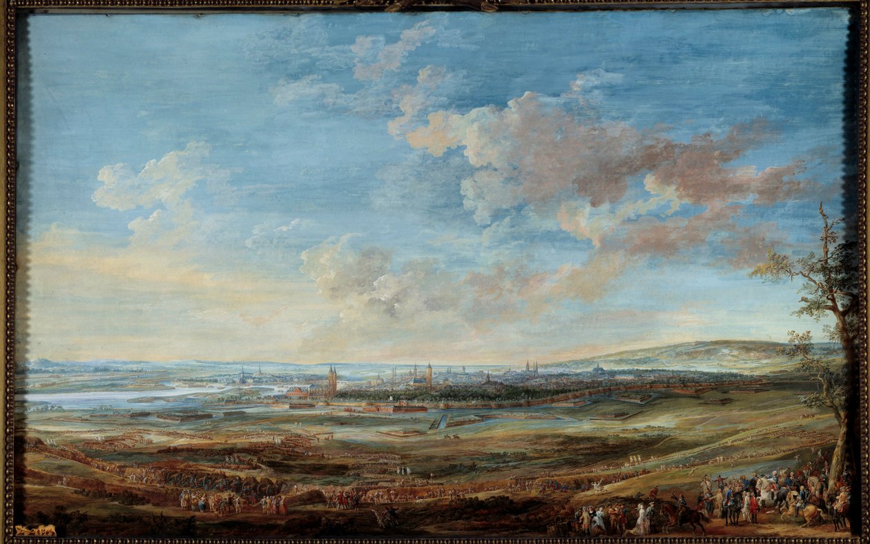 Itävallan perintösota (1741-1748): "" Maestrichtin kaupungin (Maastricht) piiritys Saksin ja Lowendalin Marechaux