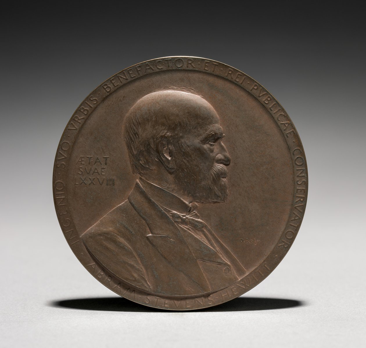 Medalla: Abram Stevens Hewitt, 1875-1925. finlandès tekijältä Louis Oscar Roty