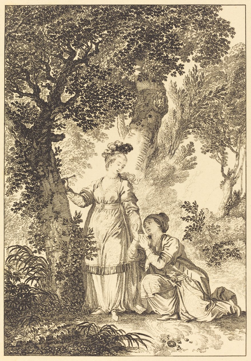Garben kuninkaan morsian: puu tekijältä Louis Petit after Jean Honoré Fragonard