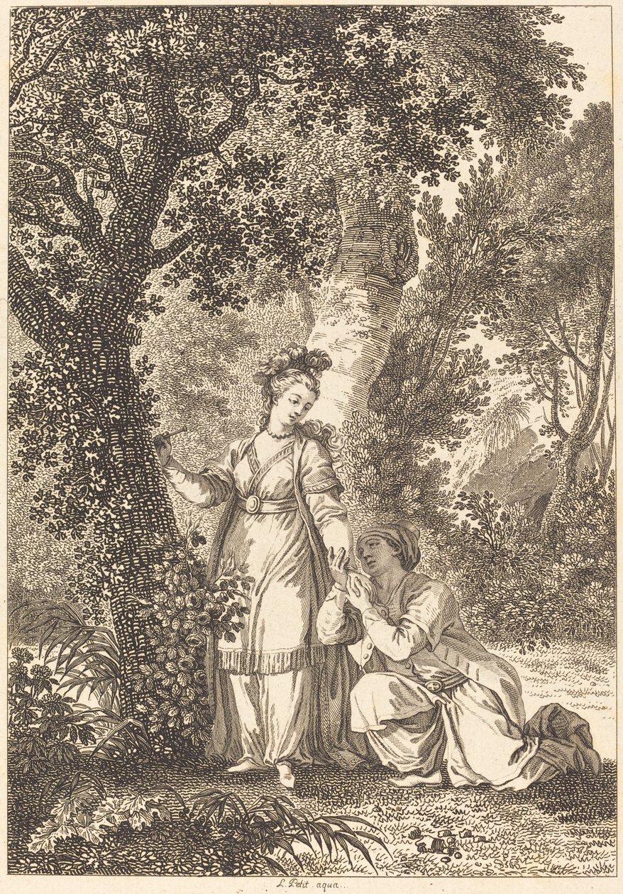 Garben kuninkaan morsian: puu tekijältä Louis Petit after Jean Honoré Fragonard