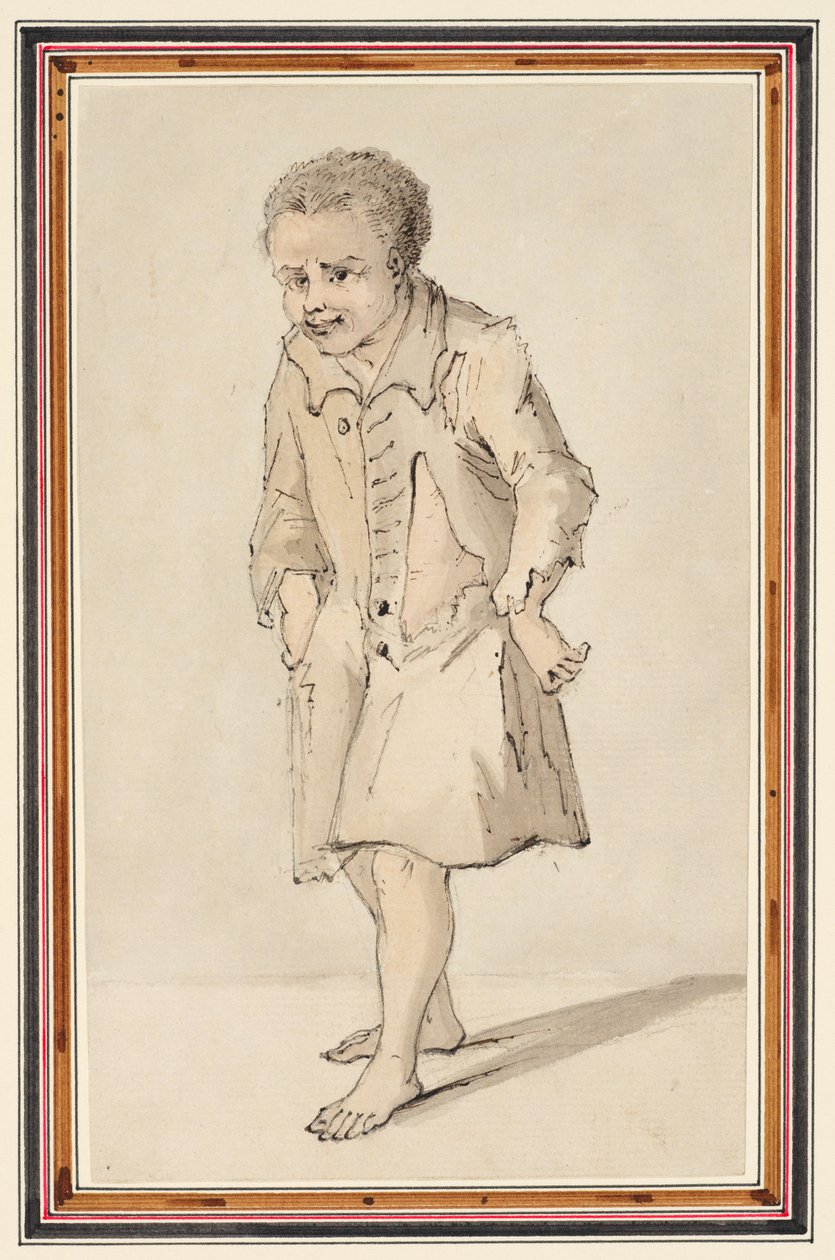 Little Cazey, n. 1747 (lyijykynä, kynä & muste ja akvarelli paperille) tekijältä Louis Philippe Boitard