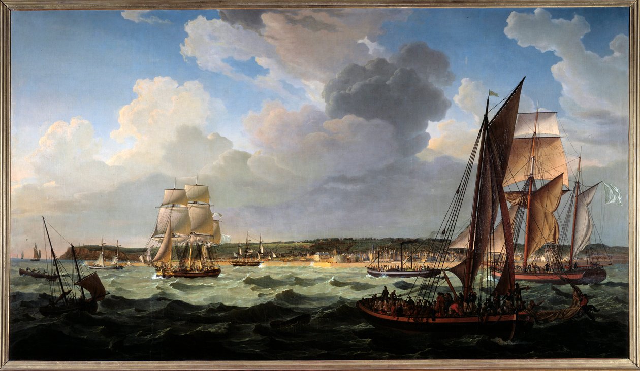 Havre merestä. Louis Philippe Crepinin (1772-1851) maalaus tekijältä Louis Philippe Crepin