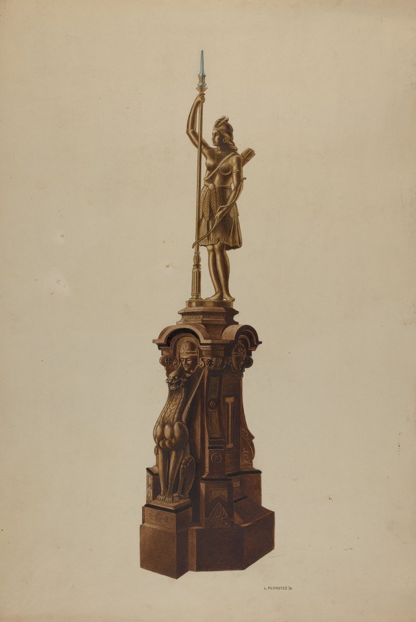 Newel Post, 1938. acabat tekijältä Louis Plogsted