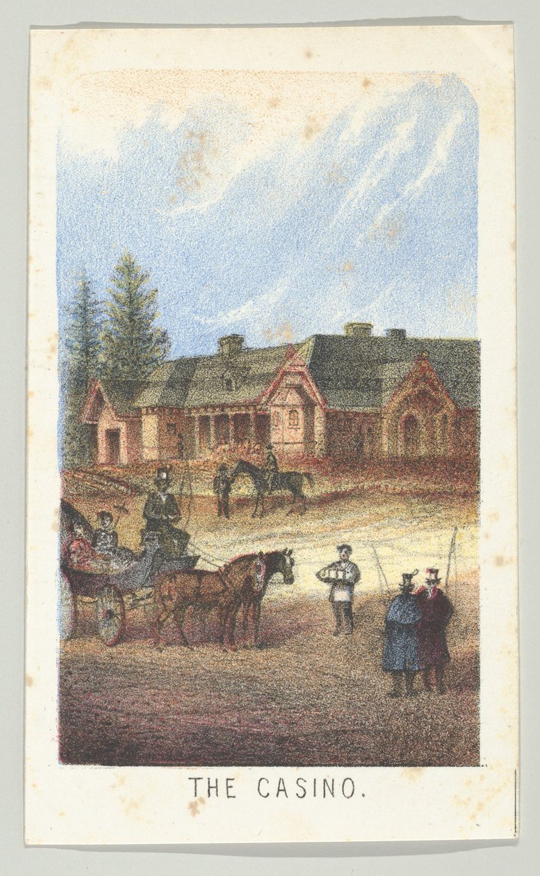 Kasino sarjasta Views in Central Park, New York, Osa 3, 1864. tekijältä Louis Prang