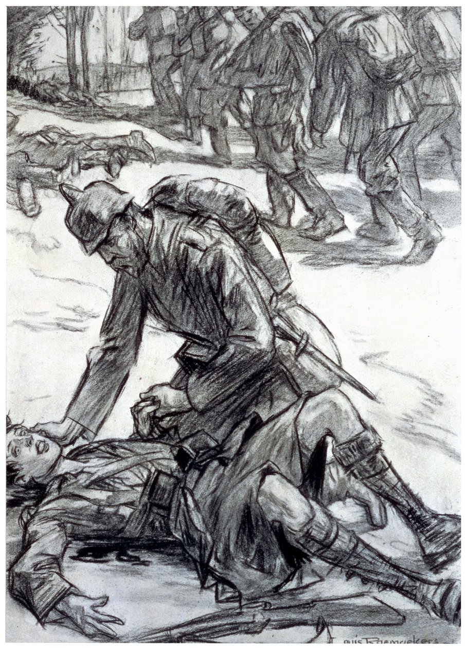 "Oletko se sinä, äiti", 1916 tekijältä Louis Raemaekers