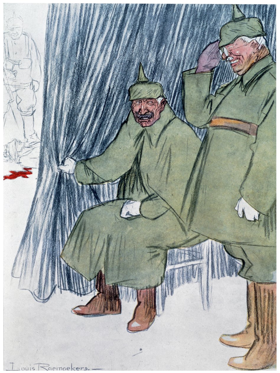 "Neiti Cavell, 1915: Edith Cavellin teloitus", 1916 tekijältä Louis Raemaekers