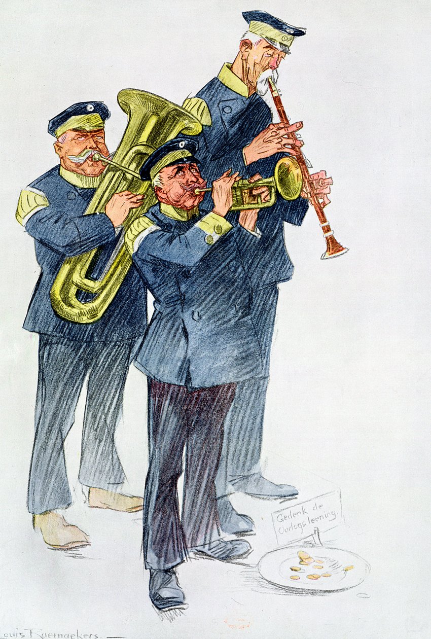 "War Loan Music", 1916 tekijältä Louis Raemaekers