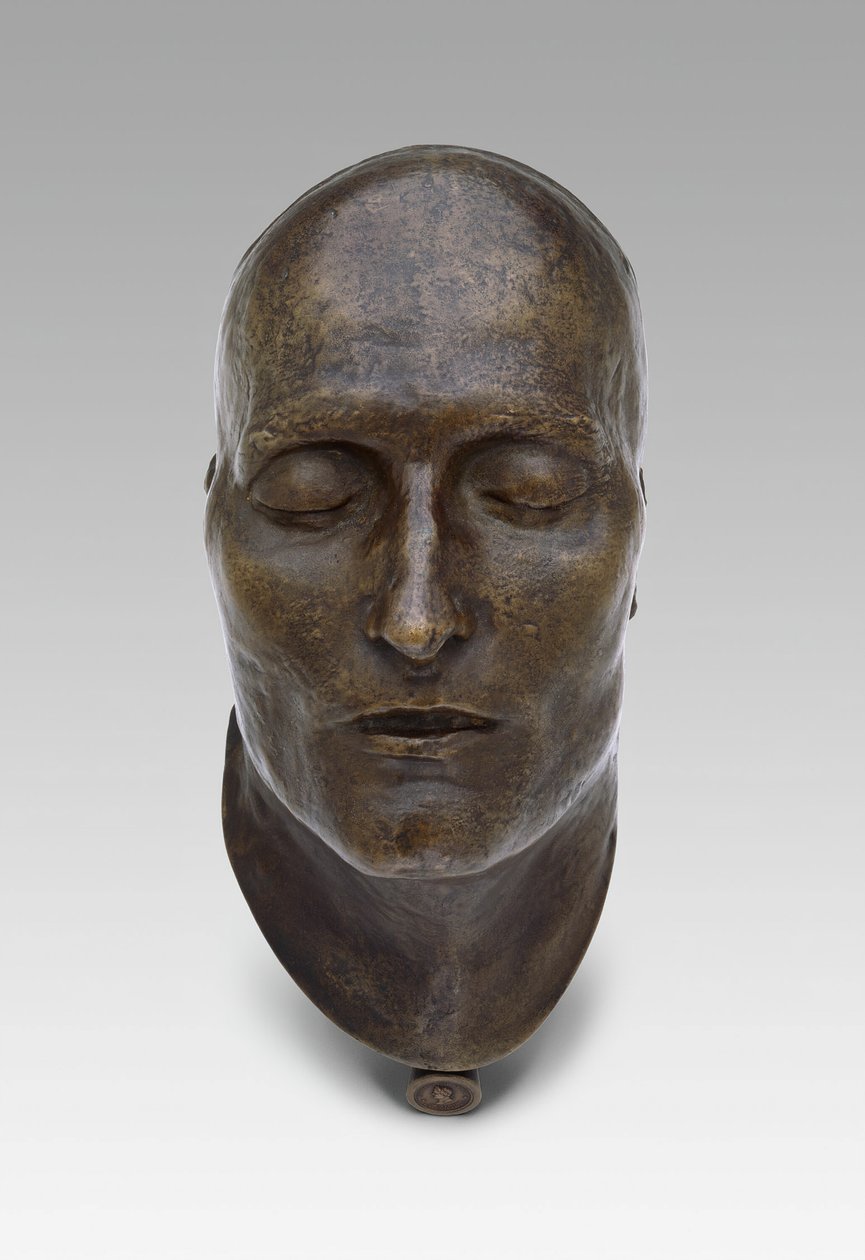 Napoleonin kuolemanaamio, malli 1821, valettu 1833 tekijältä Louis Richard