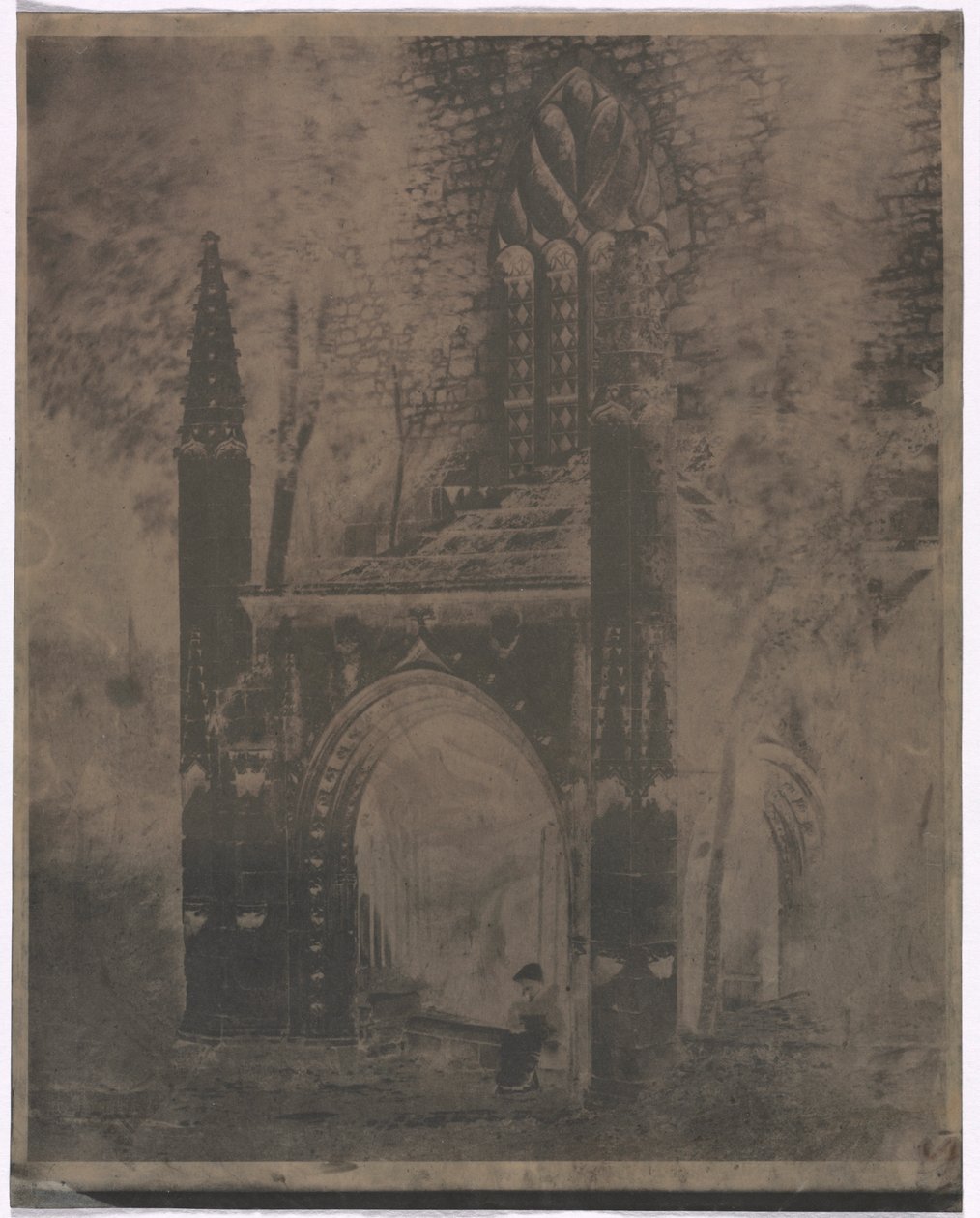 Notre Damen suihkulähde Saint-Brieucissa, Bretagnessa, n. 1853. tekijältä Louis Rémy Robert