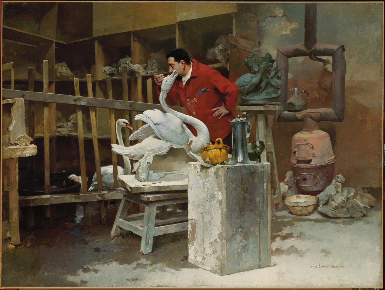 Eläinten kuvanveistäjä, 1894 tekijältä Louis Robert Carrier Belleuse