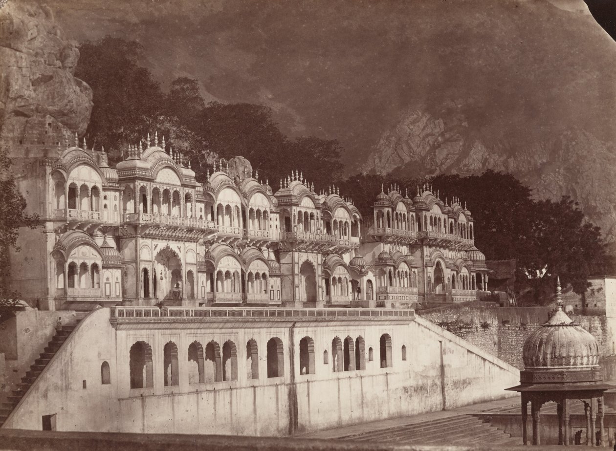 Kuninkaan temppelit, Ulwar, 1860-luku (kuva) tekijältä Louis Rousselet