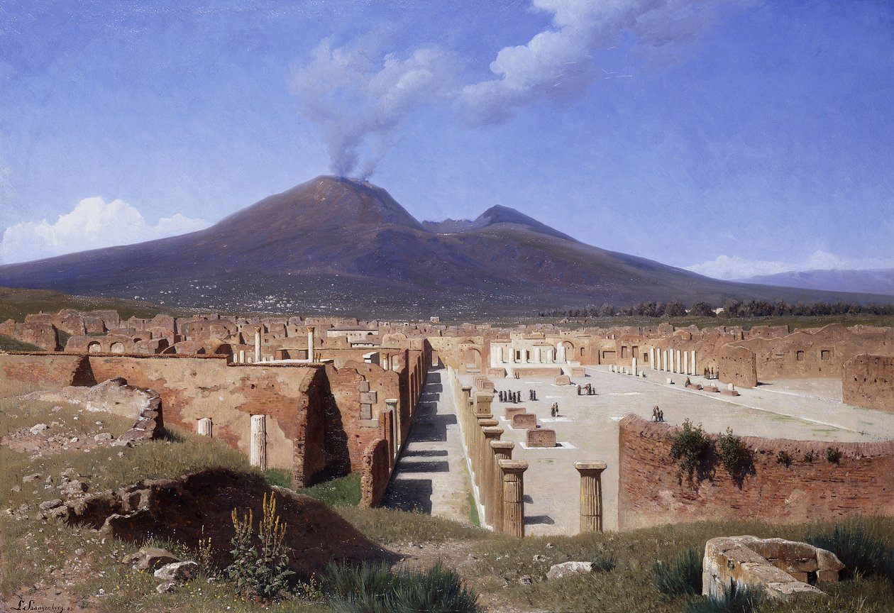 Vesuvius Pompejista, 1883 tekijältä Louis Spangenberg
