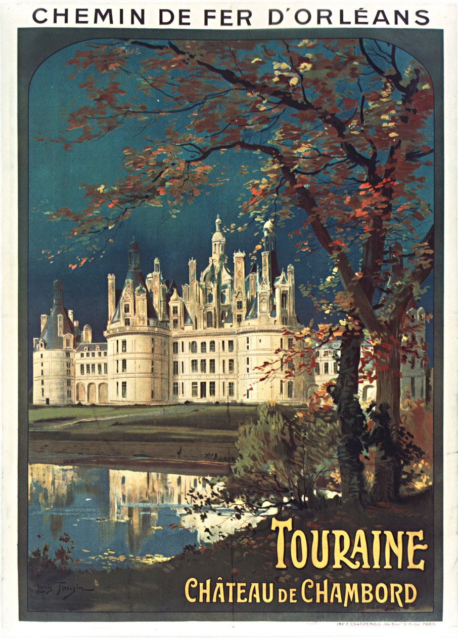 Orleansin rautatie. Touraine, 1900-luku. tekijältä Louis Tauzin