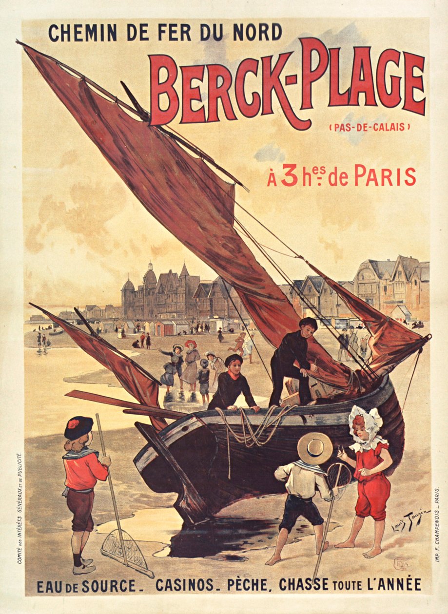 Pohjoisen rautatiet. Berck-Plage, n. 1910. tekijältä Louis Tauzin