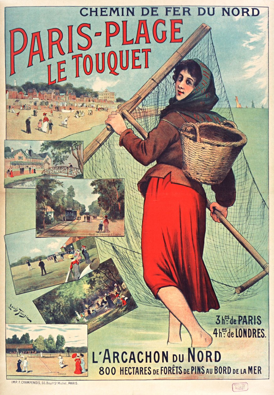Le Touquet-Paris-Plage, n. 1900-1910. tekijältä Louis Tauzin