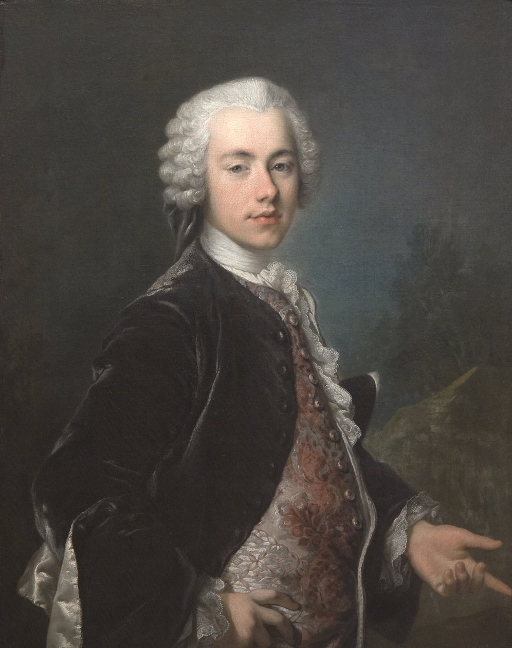 Frederik Berregaardin muotokuva tekijältä Louis Tocqué