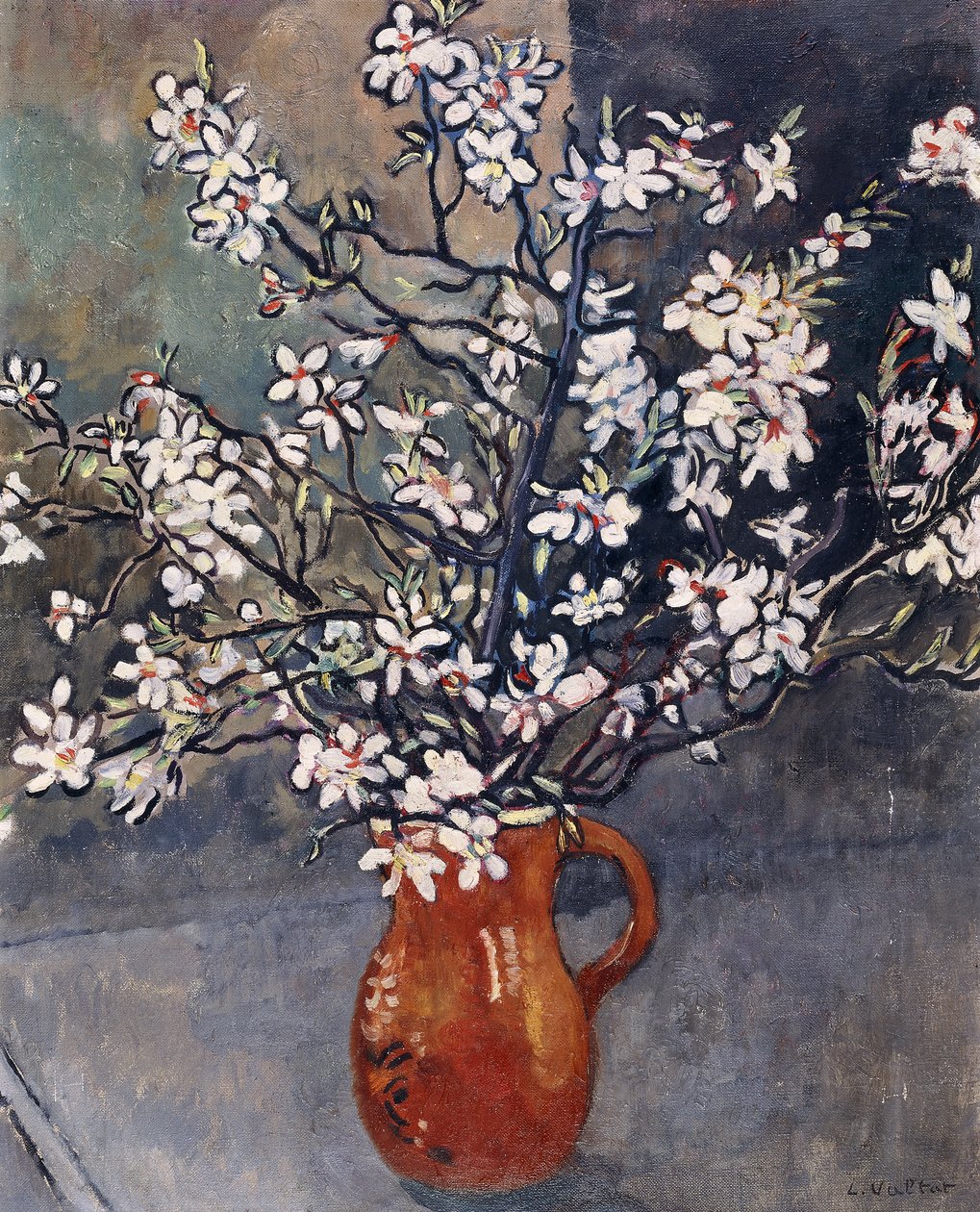 Almond Blossom, n. 1925 (öljy kankaalle) tekijältä Louis Valtat