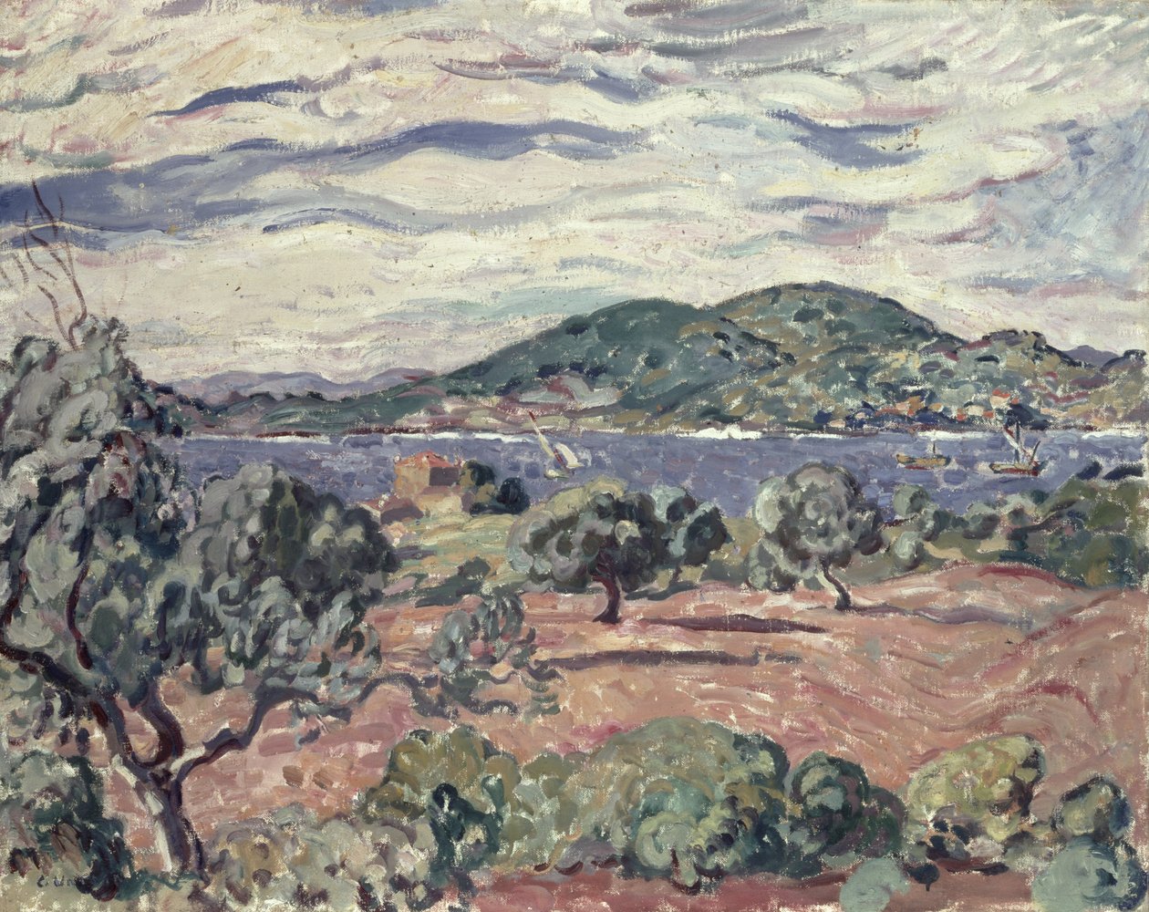 Antheorin lahti, n. 1906-07 (öljy kankaalle) tekijältä Louis Valtat