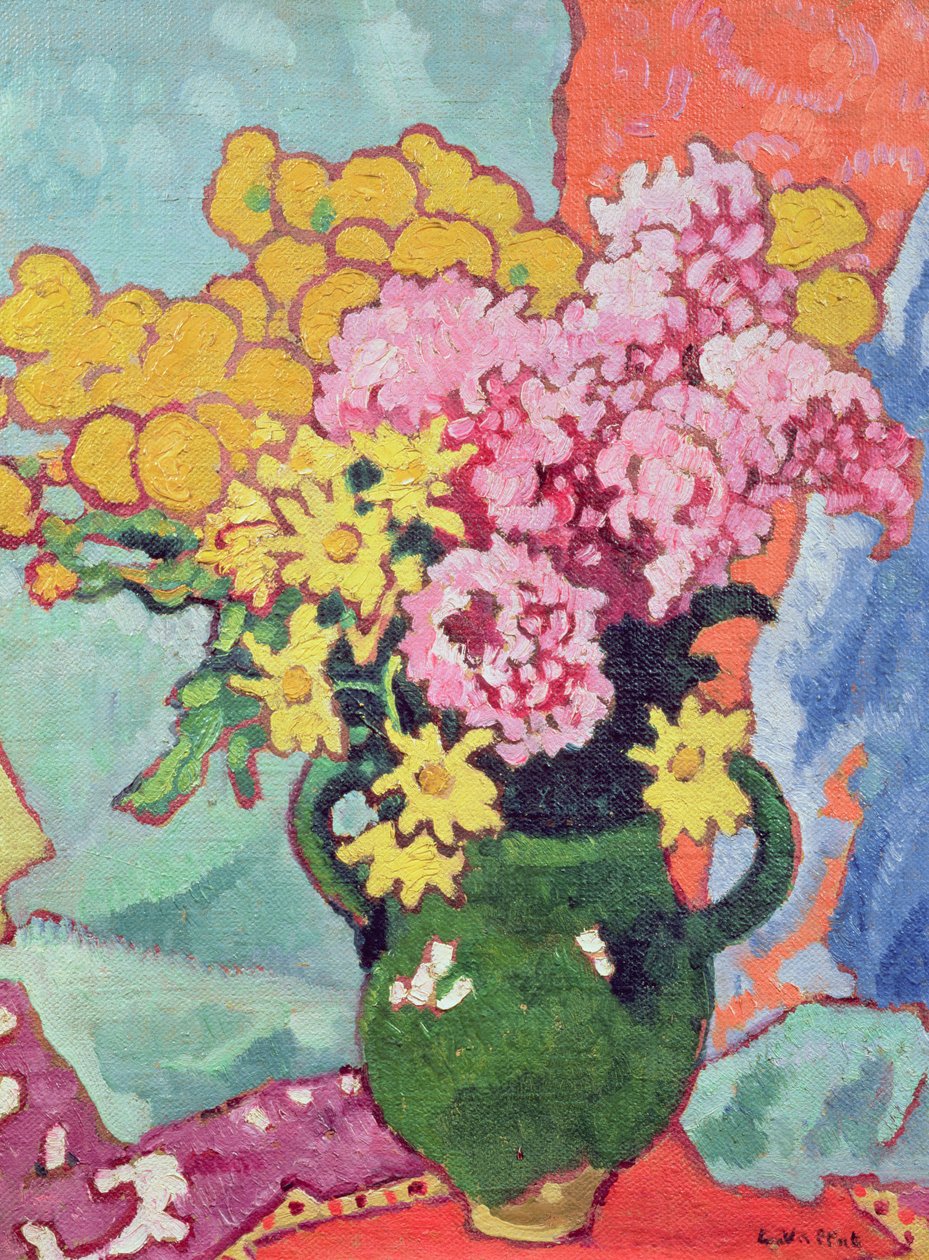 Kukkakimppu (öljy kortille) tekijältä Louis Valtat