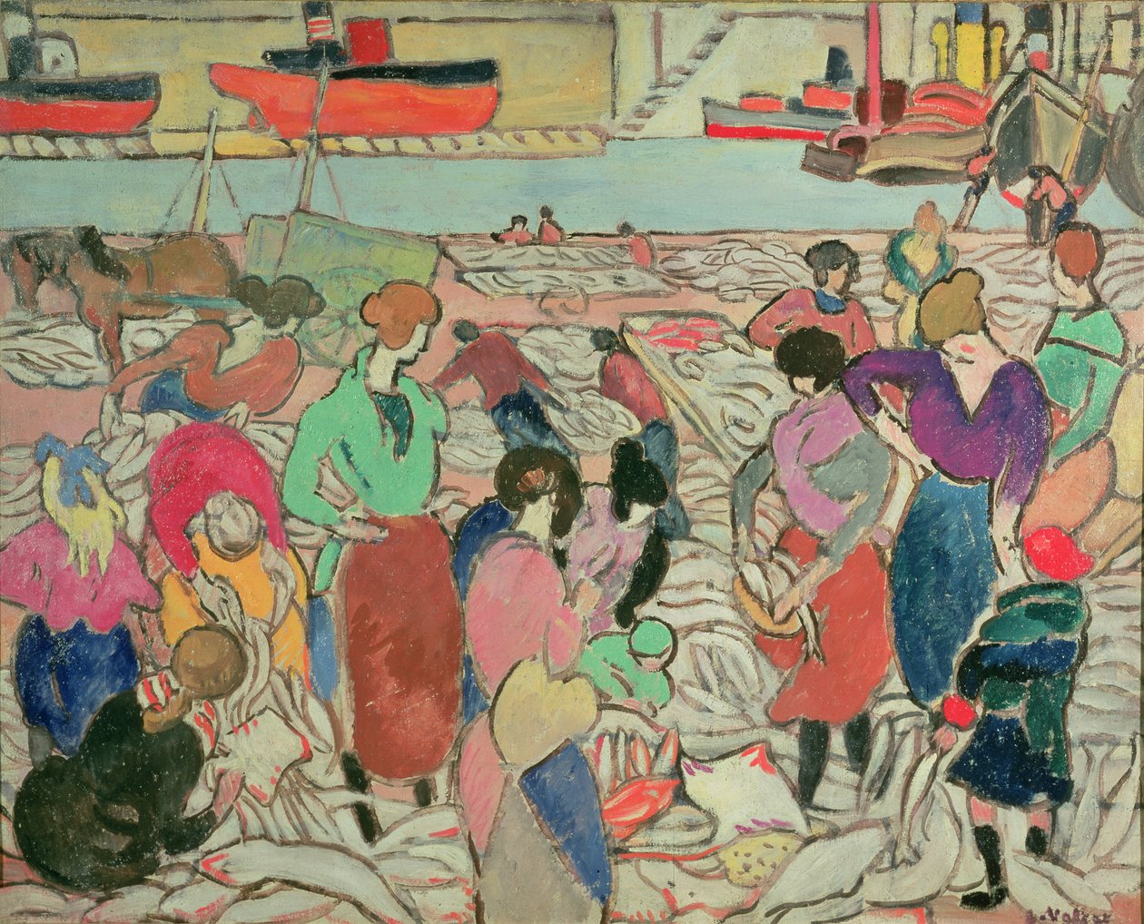 Kalan ostaminen Boulognessa tekijältä Louis Valtat