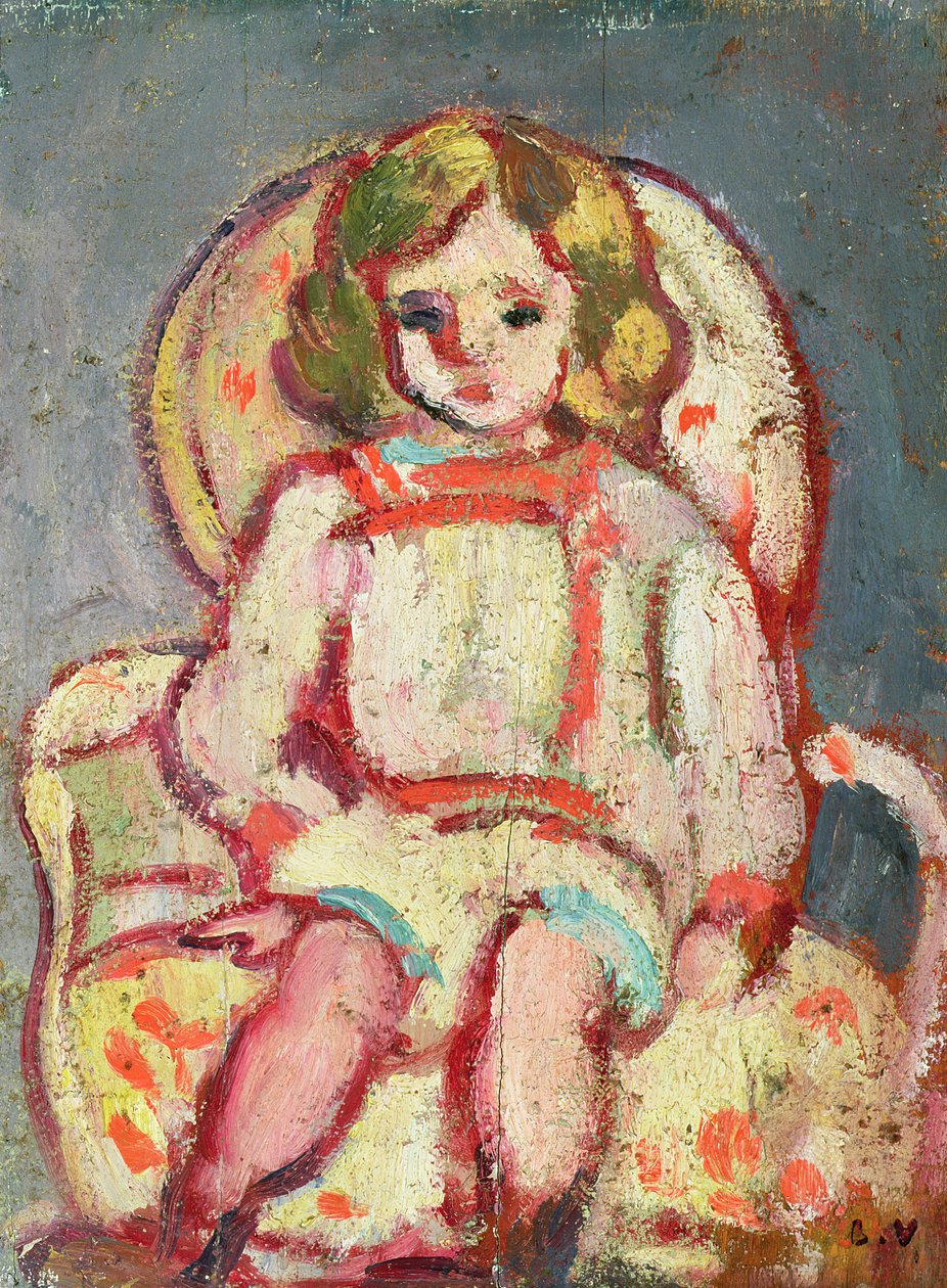 Lapsi nojatuolissa tekijältä Louis Valtat